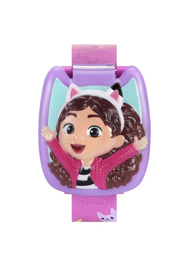 VTech - Gabby’s Dollhouse Time to Get Tiny Watch -  Multicolour | includes 10 digital clock faces featuring Gabby and her kitty friends, a stopwatch| Suitable ages 3 + up - Image 3