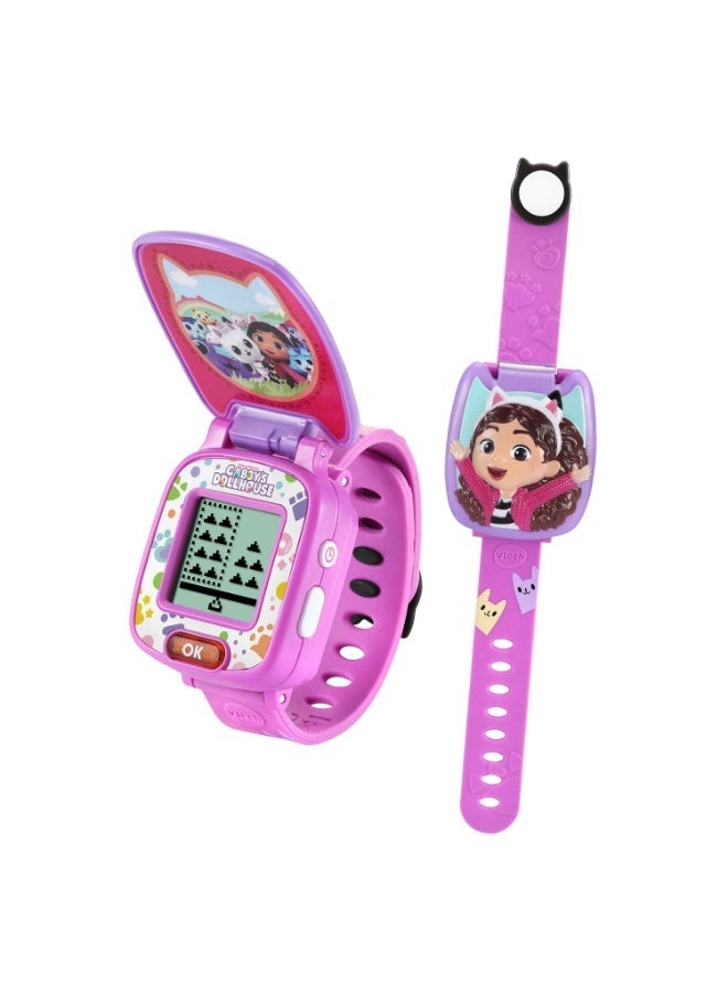 VTech - Gabby’s Dollhouse Time to Get Tiny Watch -  Multicolour | includes 10 digital clock faces featuring Gabby and her kitty friends, a stopwatch| Suitable ages 3 + up - Image 1