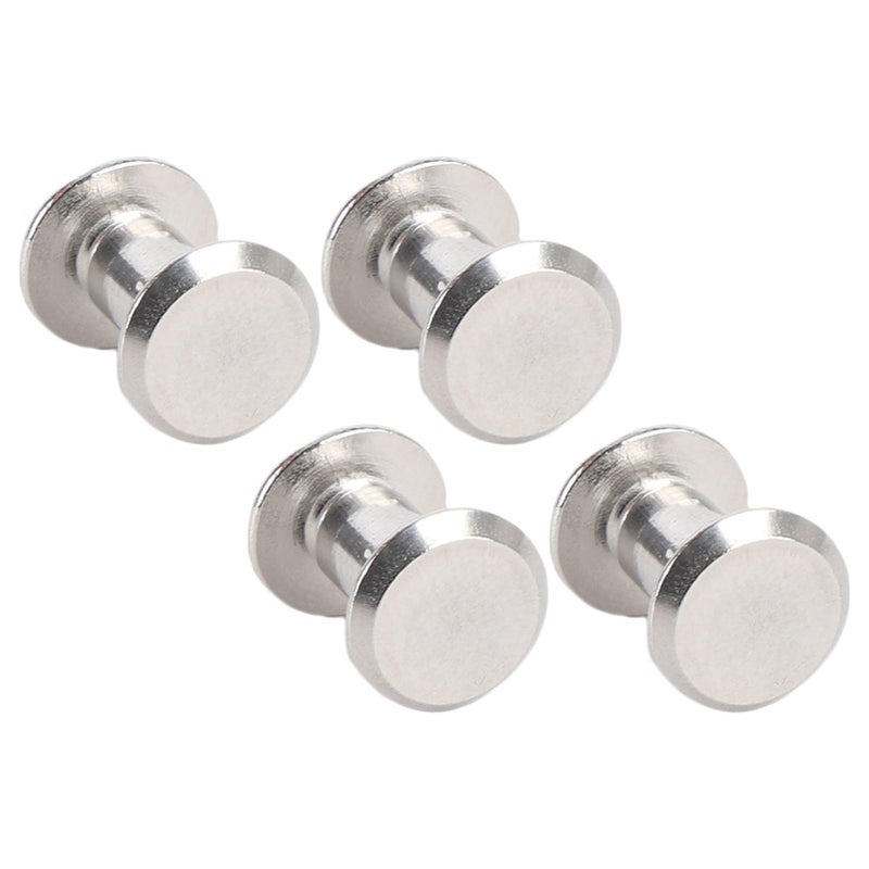 M4 Stainless Steel Flat Round Rivet Screws Kit 50 Sets For Leather Craft Bookbinding - Image 3