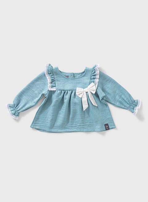 بلوزة كتان للبنات أطفال صغار