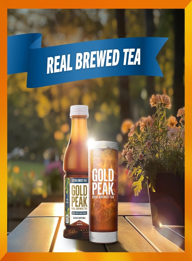 Gold Peak Extra Sweet Iced Tea, Sweet Tea Bottles, 16.9 fl oz, 6 Pack - Image 4