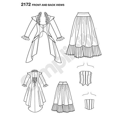 Simplicity Pattern 2172 Misses' Steampunk Costume by Theresa Laquey, Size R5 (14-22) - Image 2