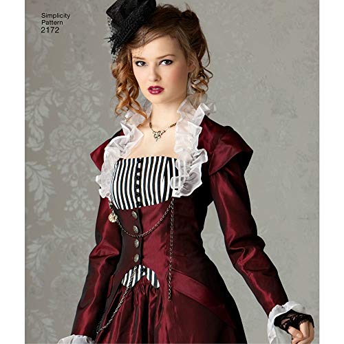 Simplicity Pattern 2172 Misses' Steampunk Costume by Theresa Laquey, Size R5 (14-22) - Image 5
