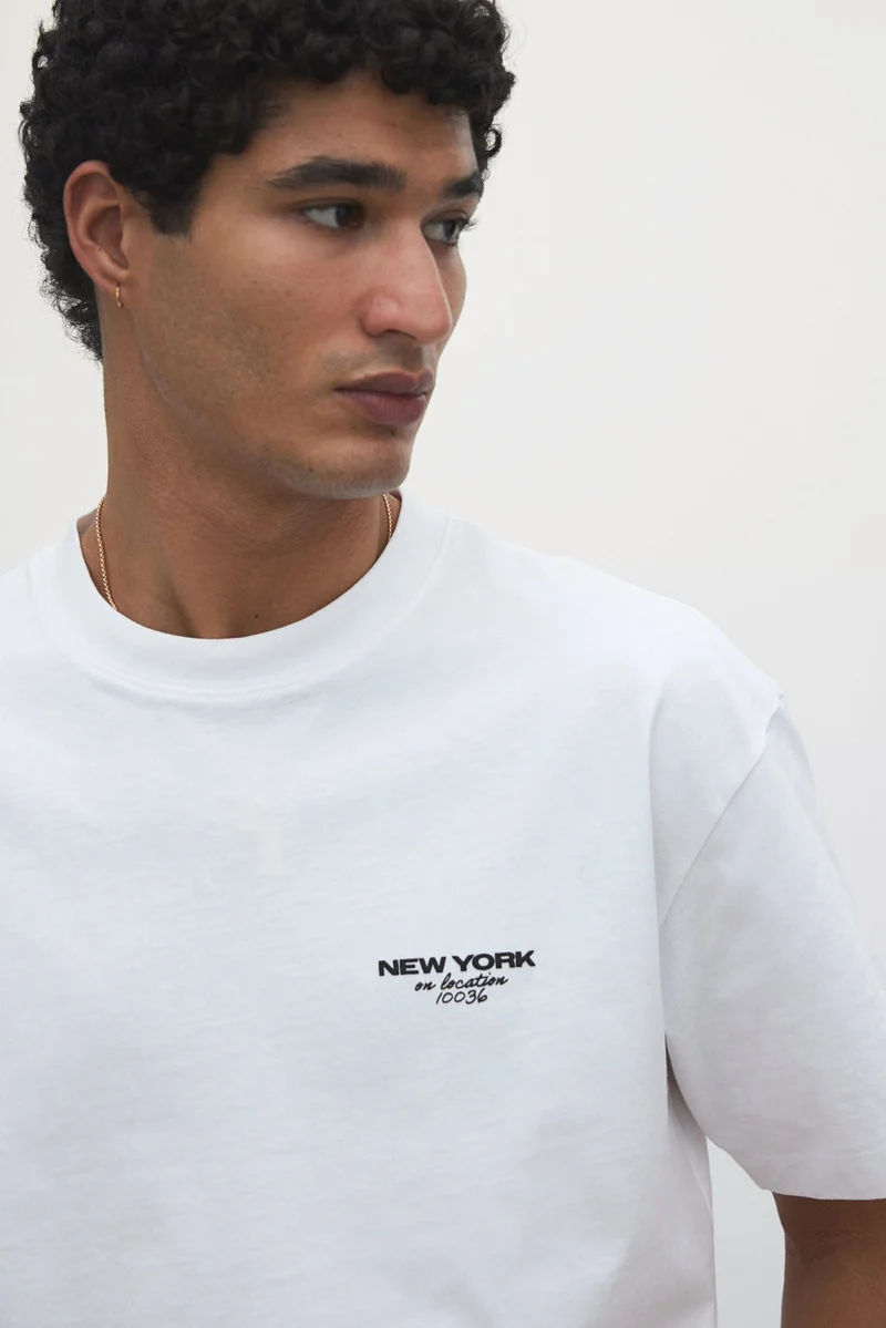 اتش اند ام Loose Fit Printed T-shirt