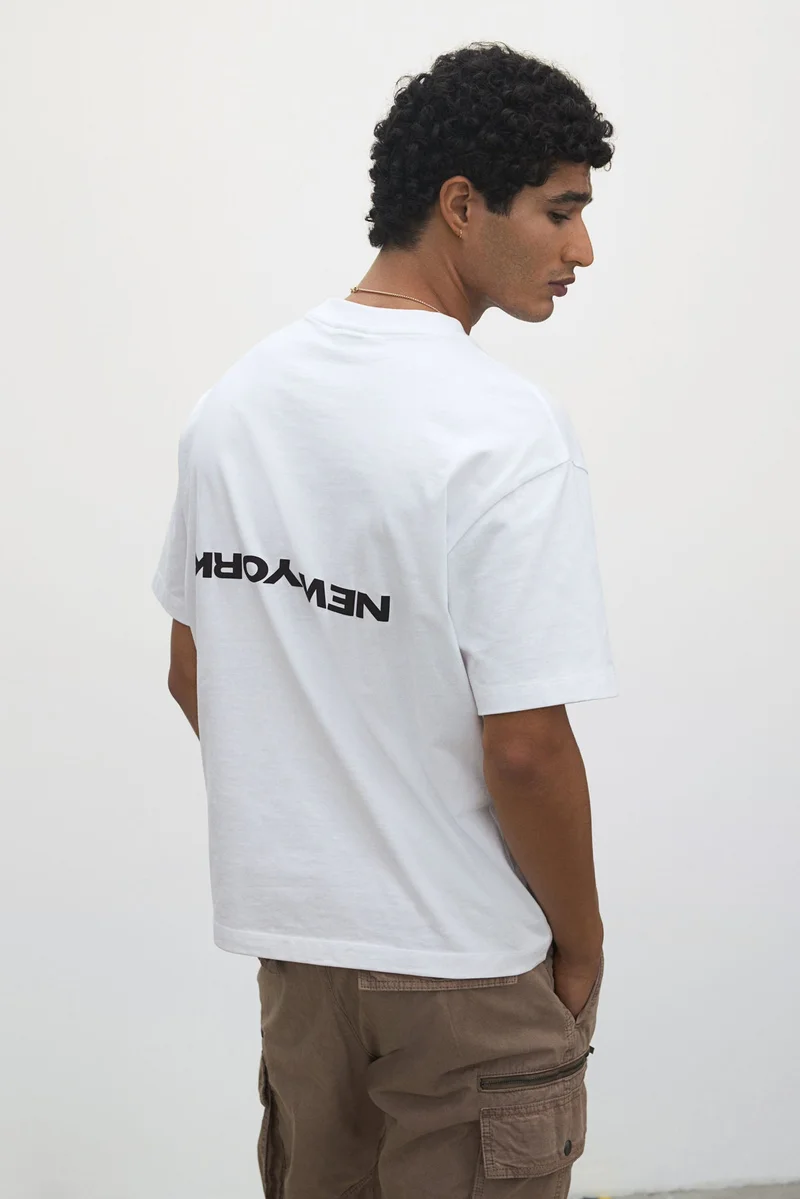 اتش اند ام Loose Fit Printed T-shirt