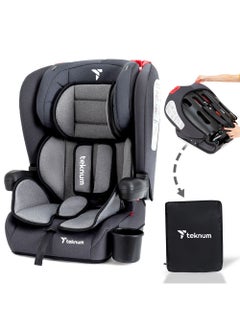 TEKNUM Pack And Go Foldable Car Seat With Ace Diaper Bag - Grey  - Image 2