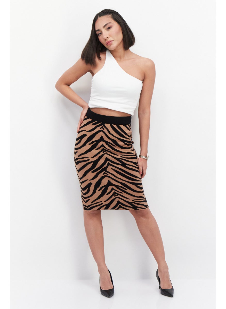 Women Animal Print  Midi Skirt, Black Combo - pzsku/Z7D3482F73A3C6461D992Z/45/_/1739715617/49dee1ad-829f-4a1d-8940-e20f0321dc57