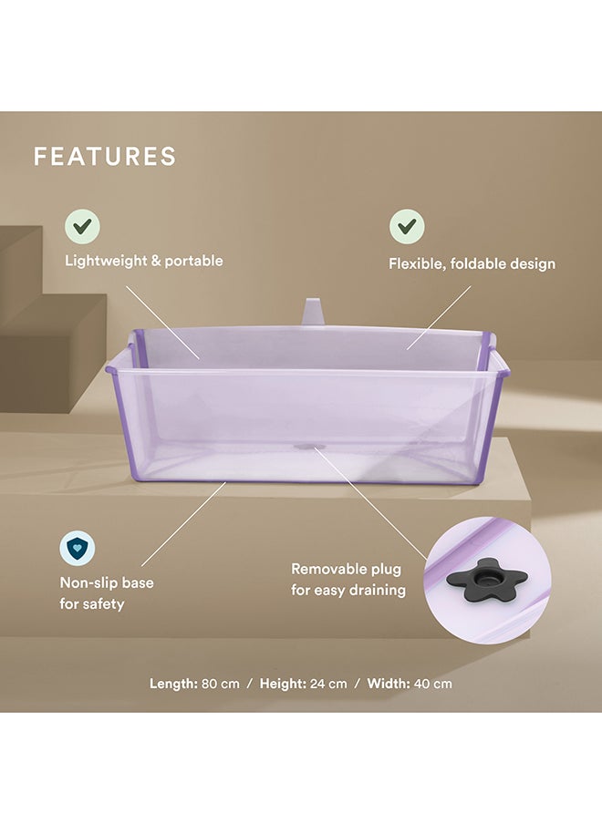STOKKE Extra-Large Foldable Baby Flexi Bath X Large Lavender  - Image 2