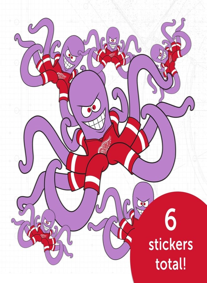 Desert Cactus Detroit Red Wings Sticker Al Mascot Team National Hockey League Vinyl Decal Laptop Water Bottle Car Scrapbook NHL (Type 3 Mascot) - Image 4