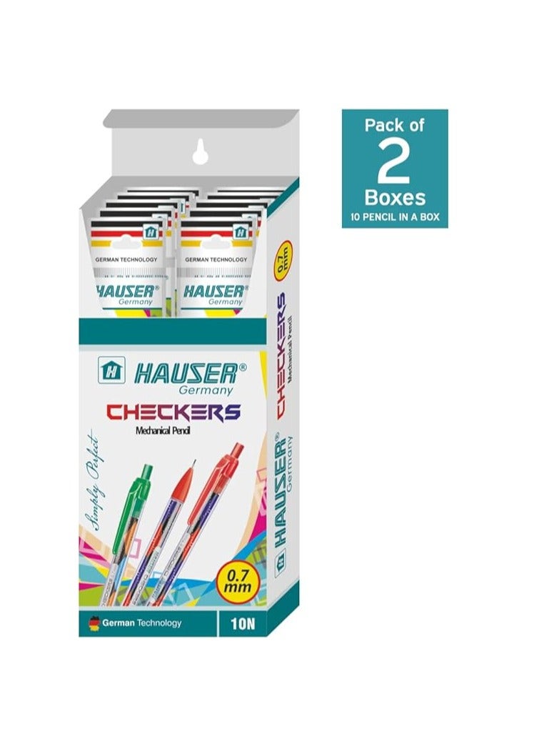Hauser Germany قلم رصاص ميكانيكي هاوزر 0.7 مم (عبوة من 20 قلم رصاص) - Image 4