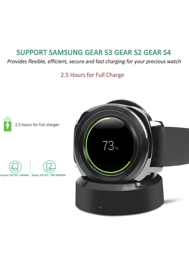 Generic - Samsung Gear S3 Watch Charger, S4 S2 Wireless Charging Cradle Dock for Classic/Frontier Smartwatch - Image 1