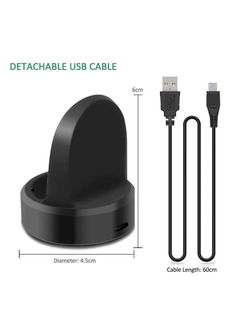 Generic - Samsung Gear S3 Watch Charger, S4 S2 Wireless Charging Cradle Dock for Classic/Frontier Smartwatch - Image 1
