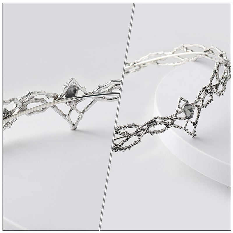 Women’s Metal Crown Headband Tiara for Wedding Bridal Party, Queen’s Decorative Hair Accessory, Cosplay Headwear and Women - Image 4