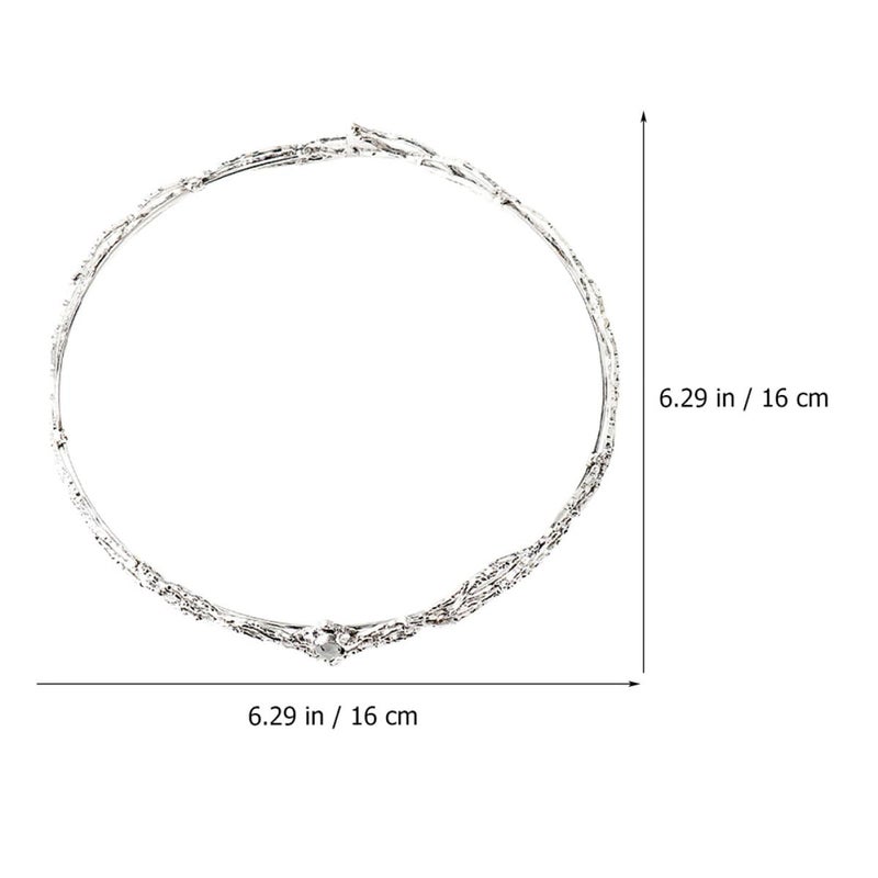 Women’s Metal Crown Headband Tiara for Wedding Bridal Party, Queen’s Decorative Hair Accessory, Cosplay Headwear and Women - Image 2