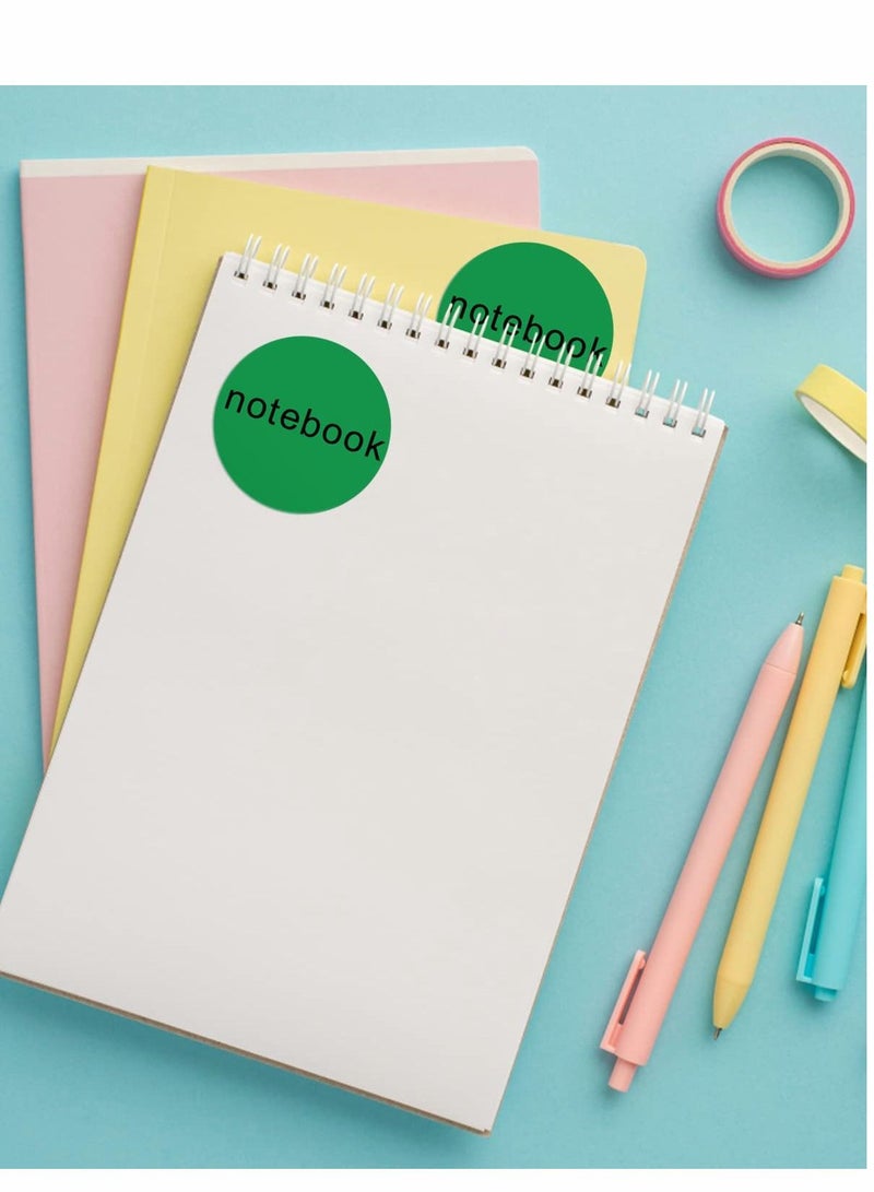 Excefore Thermal Sticker Labels, 5cm Pink Self-Adhesive Round Direct Multi-Purpose Roll Labels for DIY Logo Design, QR Code, Name Tag, Inventory-Pink 600 Labels/1 Roll, Green - Image 5