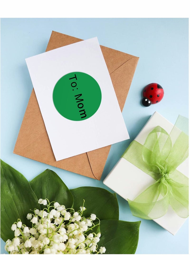 Excefore Thermal Sticker Labels, 5cm Pink Self-Adhesive Round Direct Multi-Purpose Roll Labels for DIY Logo Design, QR Code, Name Tag, Inventory-Pink 600 Labels/1 Roll, Green - Image 4