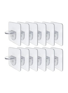 Self Adhesive Shelf Bracket, Clear Plastic Shelf Stickers, Adhesive Shelf Support Pegs Without Drilling, Support Shelves for Cabinets, Kitchen Furniture, Bookshelves, Shelf Holder 6x6cm (16, Clear) - pzsku/Z7D34CF3B096E94C1D010Z/45/_/1713888397/a07a2bbb-353f-41ea-9632-7958f7120359