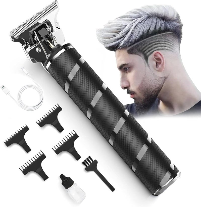 MARK STORE Hair Clippers for Men, Cordless Clippers Electric Hair Trimmer Beard Trimmer Set, Waterproof Detail Beard Shaver, T-Blade Trimmer Grooming Cutting Kit with 4 Guide (Black) - Image 1