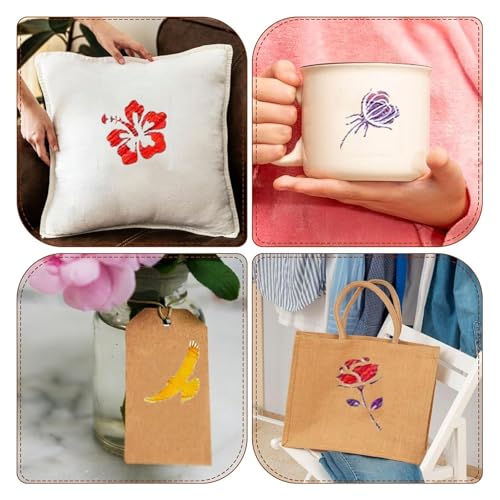 KalamkariX 80 PCS Stencils for Craft and Art, Flower Stencils for Painting and DIY Projects, Home Decor, Scrapbooking, and Fabric Painting, Reusable Templates - Image 3
