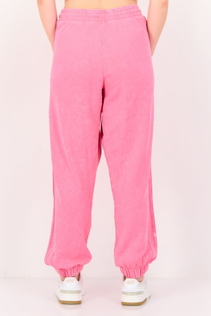 Adidas Women Sportswear Fit Embroidered Logo Outdoor Sweatpants, Pink - Image 3
