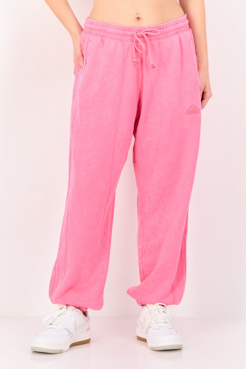 Adidas Women Sportswear Fit Embroidered Logo Outdoor Sweatpants, Pink - Image 1