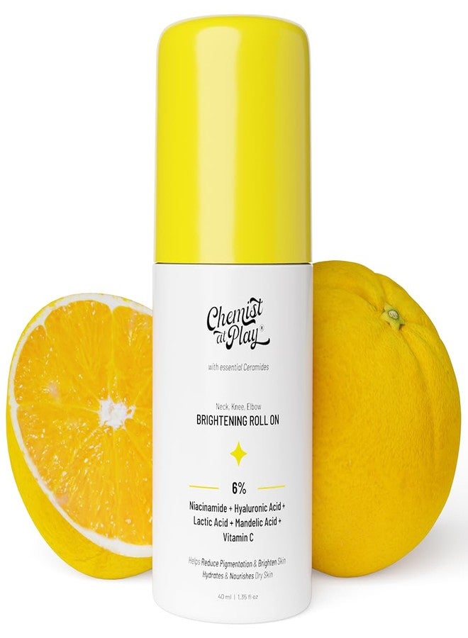 Chemist at Play Exfoliating Body Wash (236ml) + Neck, Knee & Elbow Brightening Roll-On (40ml) | With Lactic Acid, Salicylic Acid, Vitamin C, Niacinamide & Ceramides | Exfoliates & Brightens Skin - Image 5