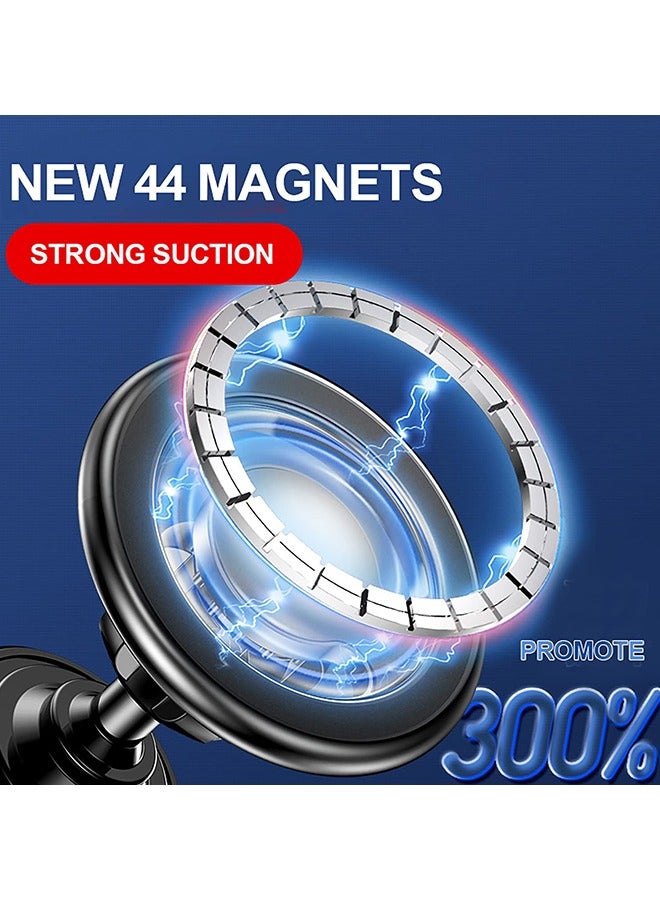 Concretization Magsafe 2 in 1 Magnetic Car Phone Holder Car Air Vent Phone Holder with Two Magnetic Rings Car Accessories for iPhone and Other Smartphones - Image 3