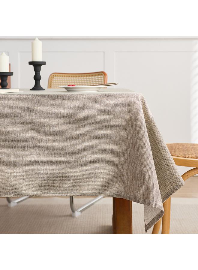 Bluejw Chinese Style Solid Color Tablecloth Cotton And Linen Style Linen Texture Light Luxury High-Level Decorative Table Cloth Tea Table Tablecloth - Image 3
