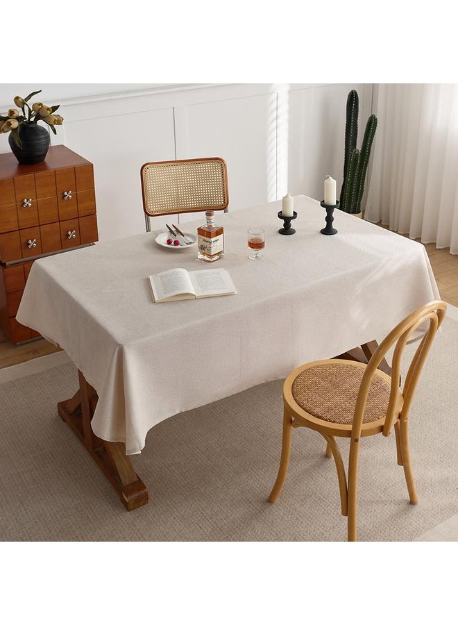 Bluejw Chinese Style Solid Color Tablecloth Cotton And Linen Style Linen Texture Light Luxury High-Level Decorative Table Cloth Tea Table Tablecloth - Image 1