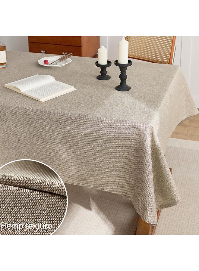 Bluejw Chinese Style Solid Color Tablecloth Cotton And Linen Style Linen Texture Light Luxury High-Level Decorative Table Cloth Tea Table Tablecloth - Image 2