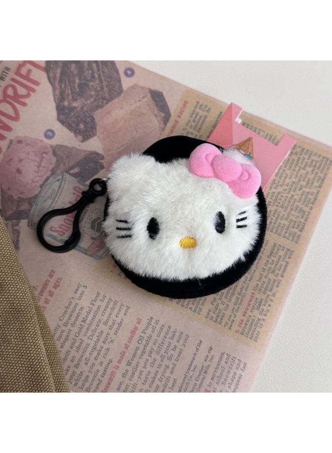 Cartoon Sanrio Kitty Coin Purse Pendant Keychain Backpack Hanging Ornaments Stall Small Jewelry Headset Bag Hanging Ornaments-Color:Bow Tie Kitty-round Bag  - Image 1