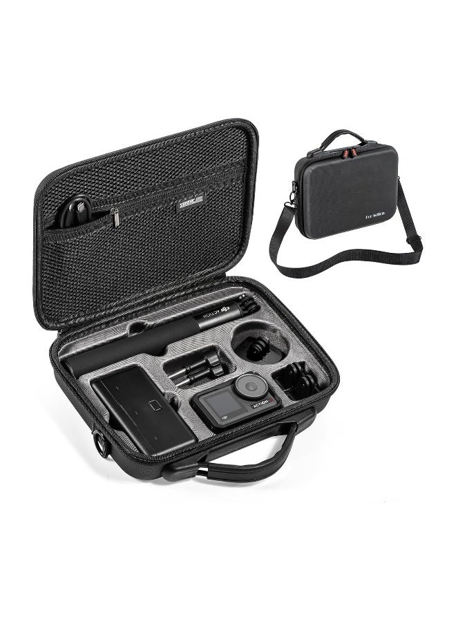Suitable for DJI Osmo Action 4 / Action 3 Adventure Combo Camera Suitcase.PU Leather Travel and Storage Bag, Compatible with DJI Osmo Action 4 / Action 3 Adventure Combo Accessories - Image 1