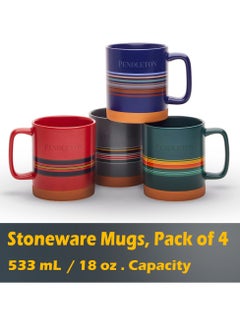 Stoneware Mug Box Set 4 National Parks Collection 533 ml Per Mug