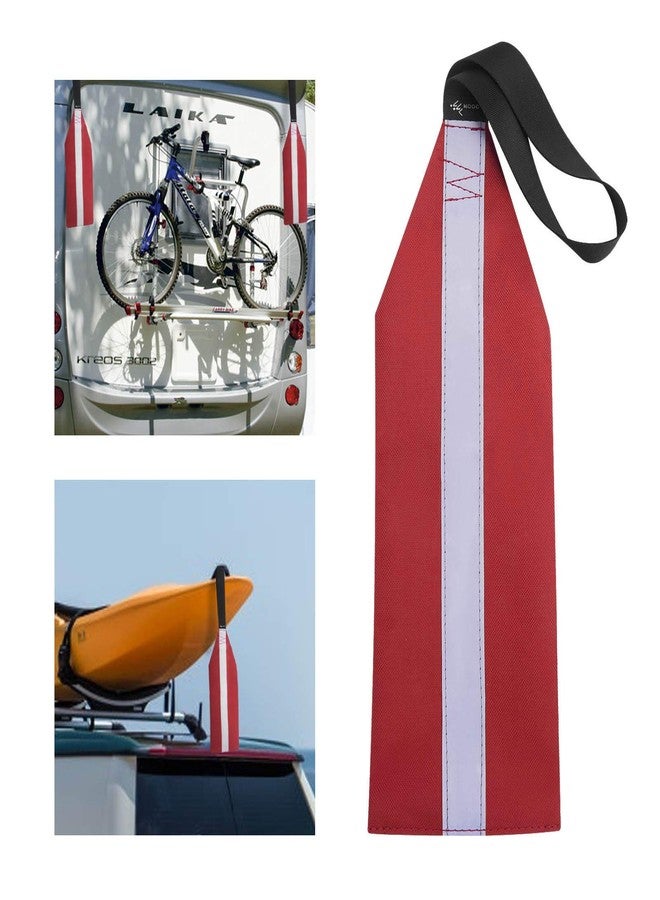 MOOCY Safety Tow Flag with Webbing for Kayak Boat Bicycle Travel Tow Warning Truck Loads (Red with Reflective Band) - Image 5