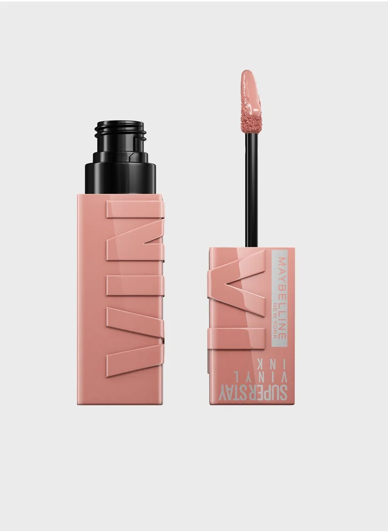 MAYBELLINE NEW YORK Maybelline New York Super Stay Vinyl Ink Nudes Longwear Transfer Proof Gloss Lipstick, Captivated