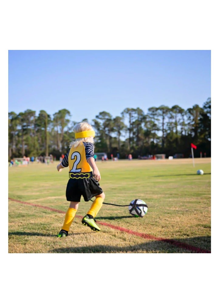 MOCOM Soccer Ball Football Kick Solo Trainer Hands-Free Adjustable Solo Soccer Trainer Adjustable Football Training Belt Juggling Kicking Practice - Fits All Ball Size- Boost Your Skills - Image 2