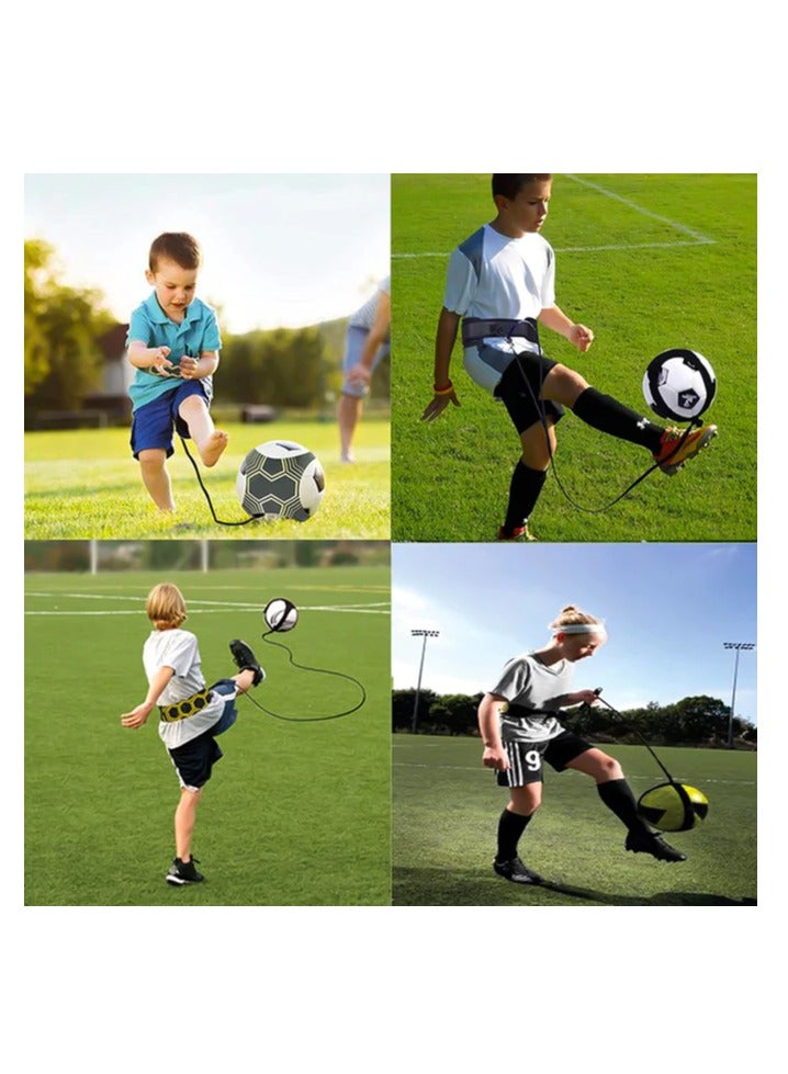 MOCOM Soccer Ball Football Kick Solo Trainer Hands-Free Adjustable Solo Soccer Trainer Adjustable Football Training Belt Juggling Kicking Practice - Fits All Ball Size- Boost Your Skills - Image 3