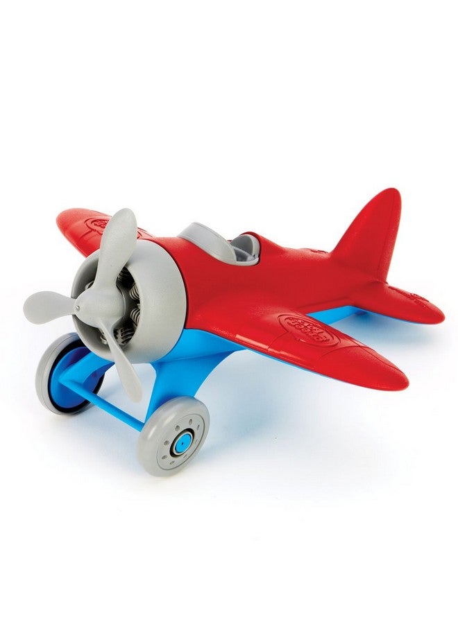 Green Toys طائرة ألعاب خضراء - خالية من BPA، خالية من الفثالات، طائرة حمراء لتحسين المعرفة الجوية للأطفال. الألعاب والألعاب - Image 2