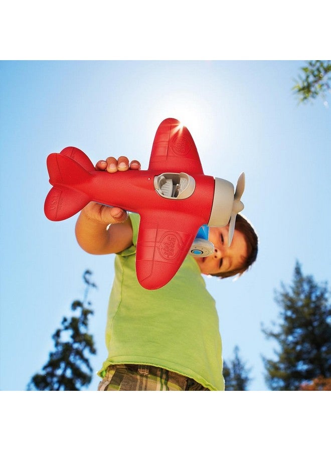 Green Toys طائرة ألعاب خضراء - خالية من BPA، خالية من الفثالات، طائرة حمراء لتحسين المعرفة الجوية للأطفال. الألعاب والألعاب - Image 3