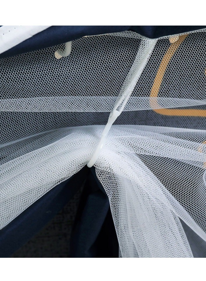 Bluejw Bed Canopy Tents Curtain Blackout Single Bed Tent Student Shading Cloth Canopy Dormitory Mosquito Net Sleep Privacy Protection with Frame for Children Bedroom with Cartoon Pattern - Image 5