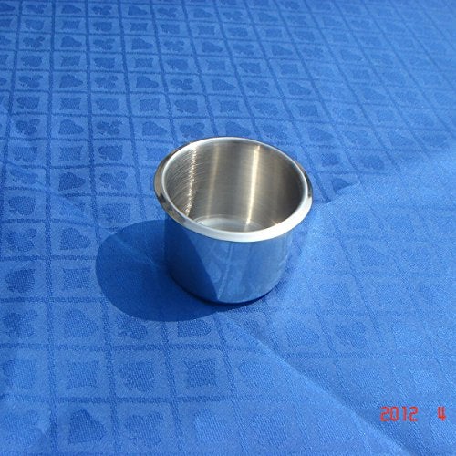 Yuanhe Game Table Cup Holder Insert 10 Pack Stainless Steel Small Dropin Drink Cup Holder Poker Table Cup Holders for Casino Table Game Table Sofa Boats Bench Work Desk RV Cars Trucks - Image 3
