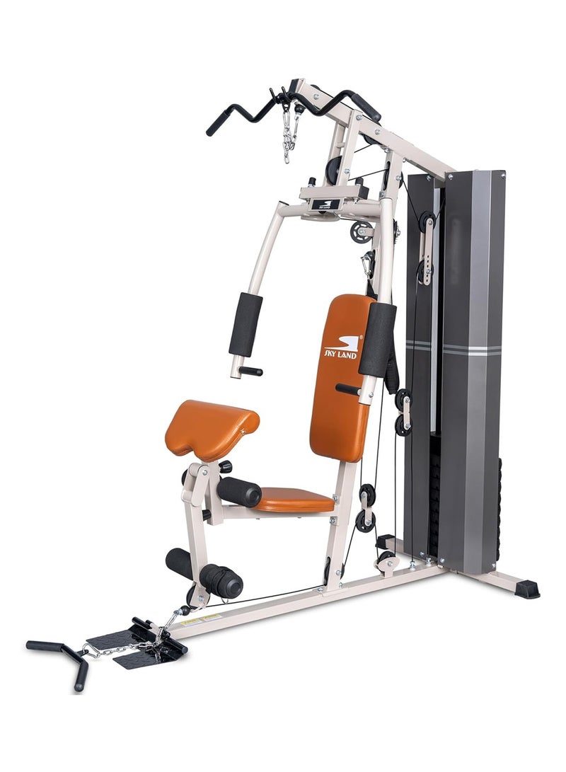 Sky Land SKY LAND Single Station Home Gym | 69KG Weight Stack Multi-Function Fitness Machine | Bench Press, Leg Extension, Lat Pulldown, Full Body Workout | جهاز جيم منزلي شامل GM-8149  - Image 1
