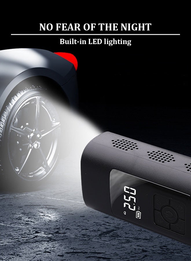 Air Compressor Tire Inflator Pump Car Portable 150 PSI Fast Inflation with LCD Dual Screen [Cordless & Strong Power] Electric Tire Pump for Car Tire For Car Bicycle Motorcycles Ball - Image 5