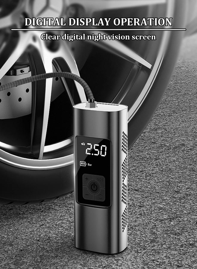 Air Compressor Tire Inflator Pump Car Portable 150 PSI Fast Inflation with LCD Dual Screen [Cordless & Strong Power] Electric Tire Pump for Car Tire For Car Bicycle Motorcycles Ball - Image 1