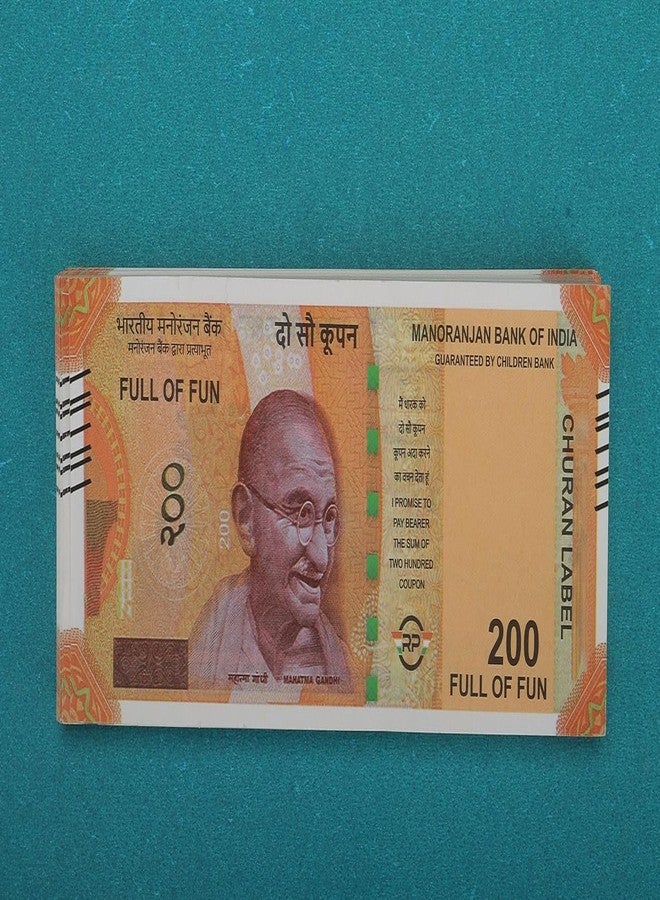 LASERBOT NAKLI Currency (Number 200 KI GADDI100 X 2=200 pcs) for Kids Denomination Learning Money Artificial Playing Currency, Learn Money Skills, Fake Money, Dummy Note- Multi Color (200pcs) (Number=200) - Image 2