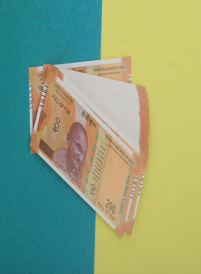 LASERBOT NAKLI Currency (Number 200 KI GADDI100 X 2=200 pcs) for Kids Denomination Learning Money Artificial Playing Currency, Learn Money Skills, Fake Money, Dummy Note- Multi Color (200pcs) (Number=200) - Image 3