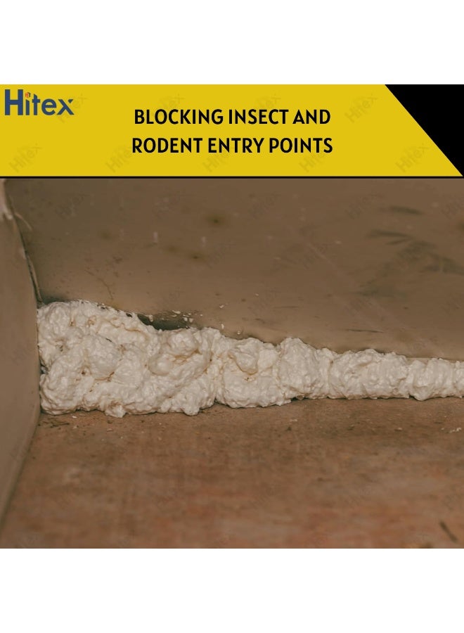 Hitex Tower PU Foam Multi-Purpose 750ml with Straw – High Expansion Insulation & Gap Filler | Seals Cracks, Joints, Cavities | Adhesive, Soundproofing & Heat Insulation | Easy Application (4) - Image 3