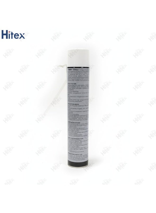 Hitex Tower PU Foam Multi-Purpose 750ml with Straw – High Expansion Insulation & Gap Filler | Seals Cracks, Joints, Cavities | Adhesive, Soundproofing & Heat Insulation | Easy Application (4) - Image 2