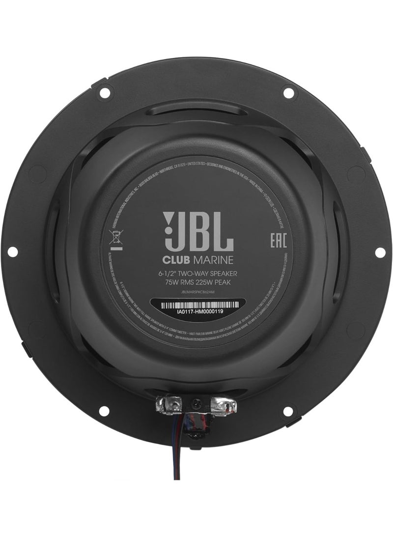 JBL Marine Club 62 6.5 Inch Marine Coaxial Speakers – Waterproof High Performance Boat Audio System - Image 2