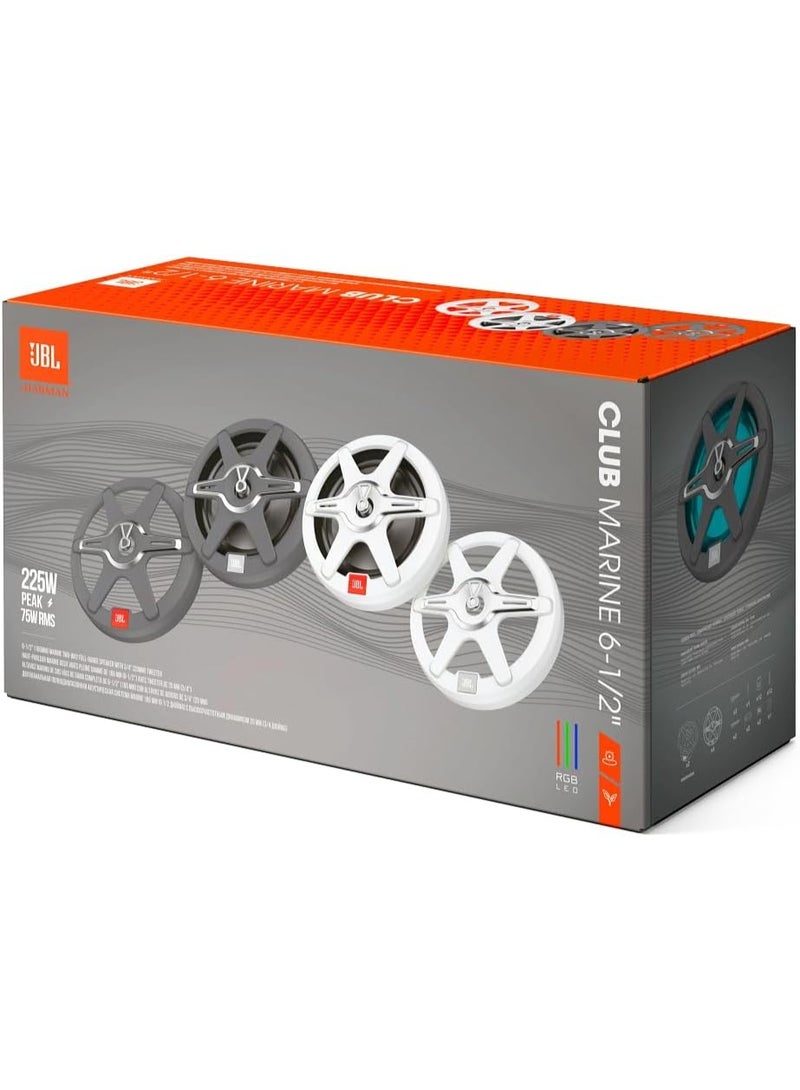 JBL Marine Club 62 6.5 Inch Marine Coaxial Speakers – Waterproof High Performance Boat Audio System - Image 3
